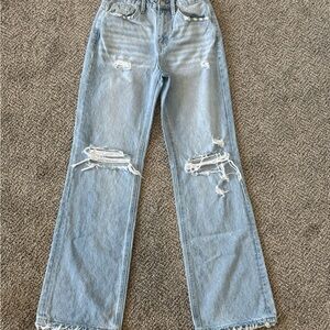 Distressed Light Blue Women's Jeans